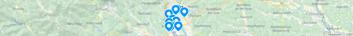 Kartenansicht für Apotheken-Notdienste in der Nähe von Puntigam (Graz (Stadt), Steiermark)